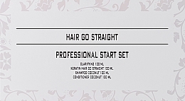 Набор - Brazil Keratin Hair Go Straight Start Set (shmp/100ml + keratin/100ml + shmp/100ml + cond/100ml) — фото N2