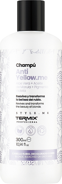 Шампунь проти жовтизни для світлого волосся - Termix Style.Me Anti Yellow.me Shampoo — фото N1