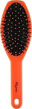 Щітка для волосся масажна, С0258-3, 22х7 см, оранжева з чорним - Rapira — фото N1