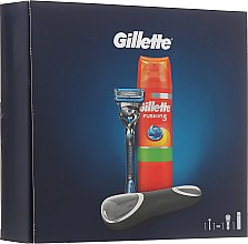 Парфумерія, косметика Набір - Gillette Fusion5 ProShield Chill (razor/1psd + tr/case + sh/gel/200ml)