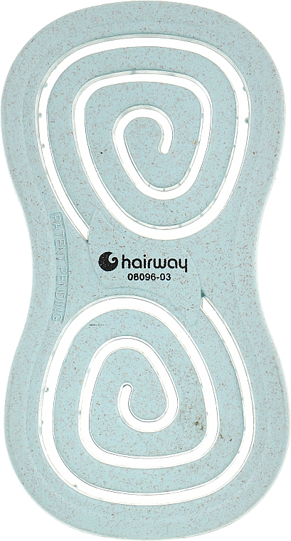 Щітка для волосся масажна, блакитна - Hairway Eco Avena — фото N3