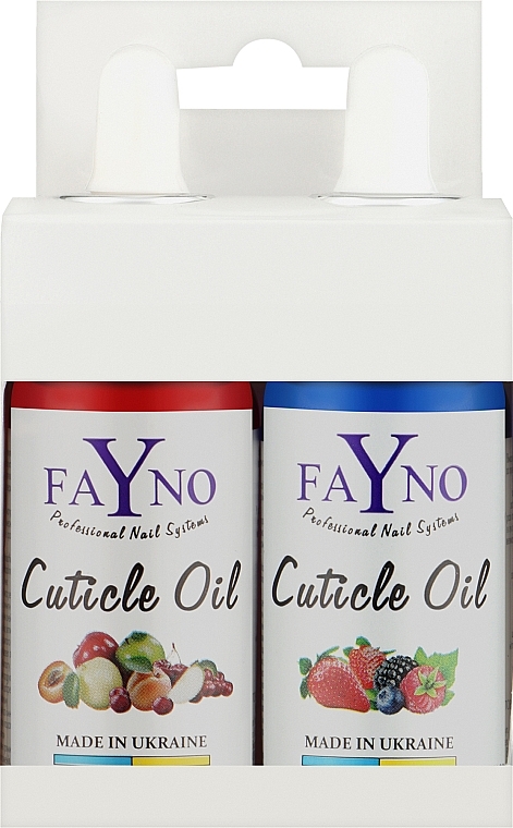 УЦІНКА Набір олій для кутикули №3 "Ягідний мікс+фруктовий мікс" - Fayno Cuticle Oil (oil/2x30ml) * — фото N2