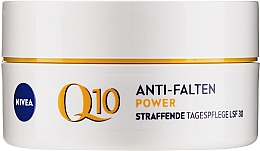Парфумерія, косметика Зволожувальний денний крем проти зморщок для всіх типів шкіри - NIVEA Q10 Firming Face Cream SPF 30