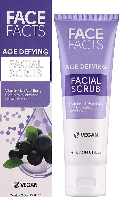Антивіковий скраб для шкіри обличчя - Face Facts Age Defying Facial Scrub — фото N2