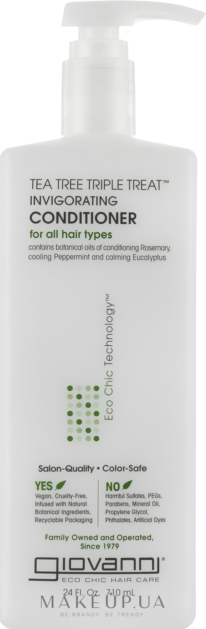 Тонізуючий кондиціонер - Giovanni Eco Chic Hair Care Tea Tree Triple Conditioner — фото 710ml