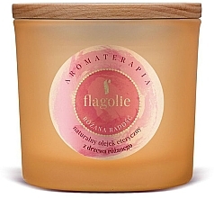 Ароматична свічка в склянці "Трояндова радість" - Flagolie Fragranced Candle Rose Joy — фото N1