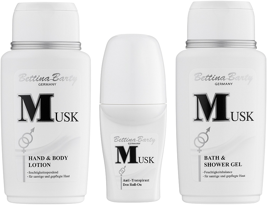 Bettina Barty Musk Mini Travelset Set - Набір (s/g/150ml + b/lot/150ml + deo/50ml) — фото N2