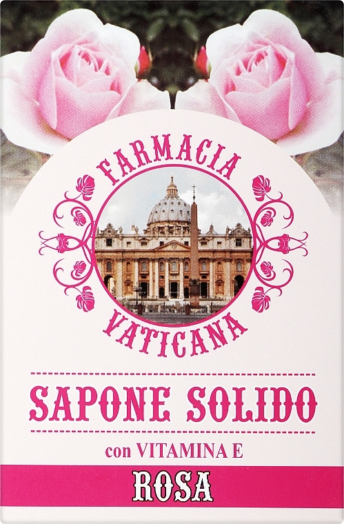 Мыло с запахом розы и с витамином Е - Farmacia Vaticana — фото N1