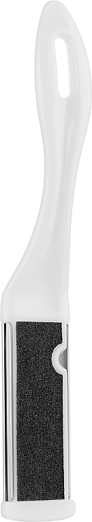 Тертка для ніг двостороння, комбінована (метал + наждак), ТМ-02, біла - Beauty Luxury — фото N2