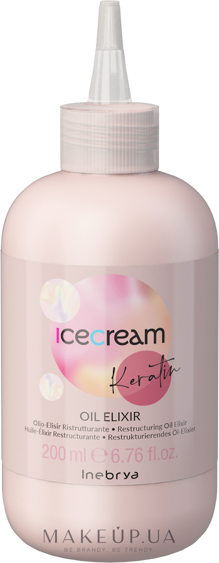 Эликсир с кератином - Inebrya Ice Cream Keratin Oil Elixir — фото 200ml