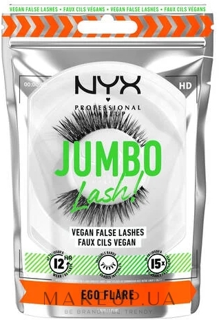 Накладні вії - NYX Professional Makeup Jumbo Lash! Vegan False Lashes Ego Flare — фото 2шт