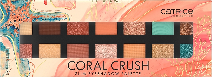 Палетка теней для век - Catrice Coral Crush Slim Eyeshadow Palette — фото N2
