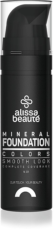 Тональная основа с матовым финишем - Alissa Beaute Mineral Make-Up Foundation — фото N2