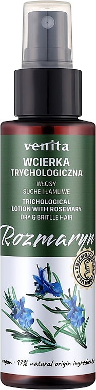 УЦЕНКА Трихологический кондиционер для сухих и ломких волос - Venita Conditioner With Rosemary * — фото N1