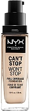 NYX Professional Makeup Can't Stop Won't Stop Full Coverage Foundation * - NYX Professional Makeup Can't Stop Won't Stop Full Coverage Foundation — фото N8