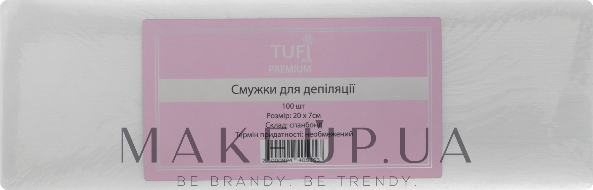 Смужки для депіляції, 100 шт. - Tufi Profi Premium — фото 100шт