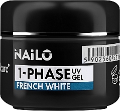 Духи, Парфюмерия, косметика Гель для ногтей - Silcare Nailo 1-Phase Gel UV French White