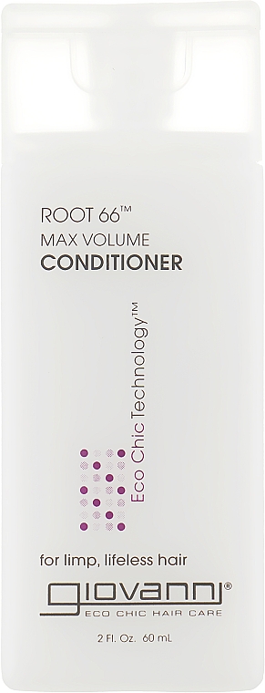 Кондиционер "Максимальный объем" - Giovanni Eco Chic Hair Care Root 66 Max Volume Conditioner