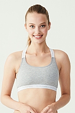 Духи, Парфюмерия, косметика Спортивный бюстгальтер 66117, gray - U.S. Polo Assn Bra Cross Strapped Soft