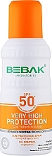 Духи, Парфюмерия, косметика Солнцезащитный спрей - Bebak Laboratories Sun Protection Spray SPF50+