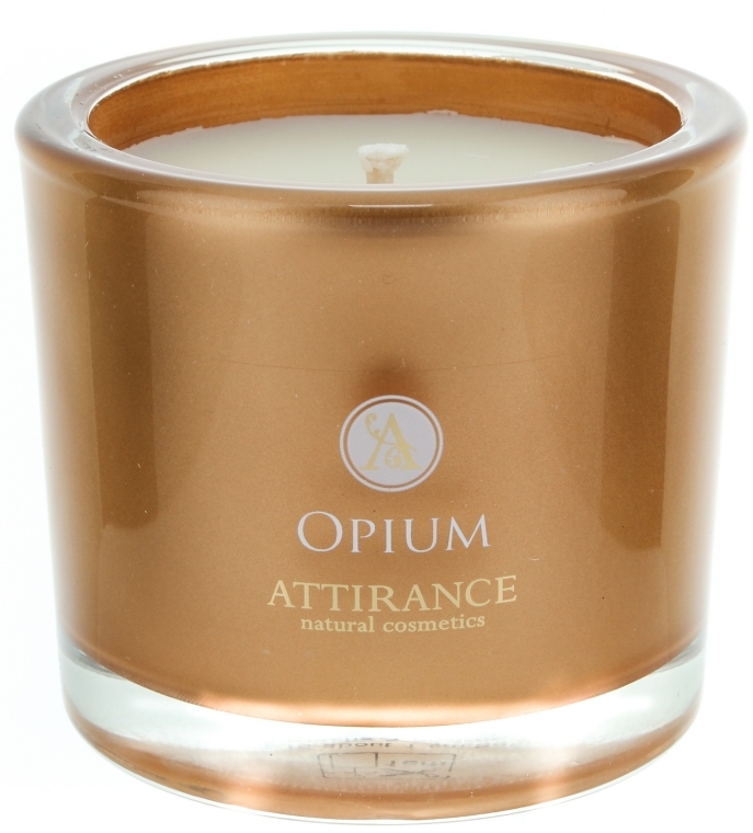 Ароматична свічка Опіум - Attirance Aromatic Glass Candle 