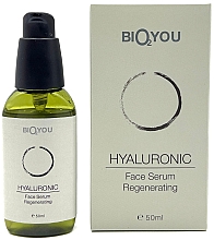 Парфумерія, косметика Натуральна омолоджувальна сироватка для обличчя з гіалуроновою кислотою - Bio2You Hyaluronic Regenerating Face Serum