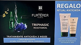 Духи, Парфюмерия, косметика Набор для волос - Rene Furterer Triphasic Reactional Ampollas+Regalo (shm/50ml + hair/balm/30ml + hair/ampol/12x5ml)