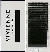 Парфумерія, косметика Накладні вії "Elite", чорні, 20 ліній (mix, 0,1, C + , (7-13)) - Vivienne 