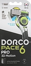 Бритва для мужчин, 6 лезвий - Dorco Pace 6 PRO 3D Motion — фото N2