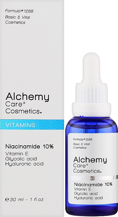 Витаминная сыворотка для лица с ниацинамидом - Alchemy Care Cosmetics Vitamins Niacinamide 10% — фото N2