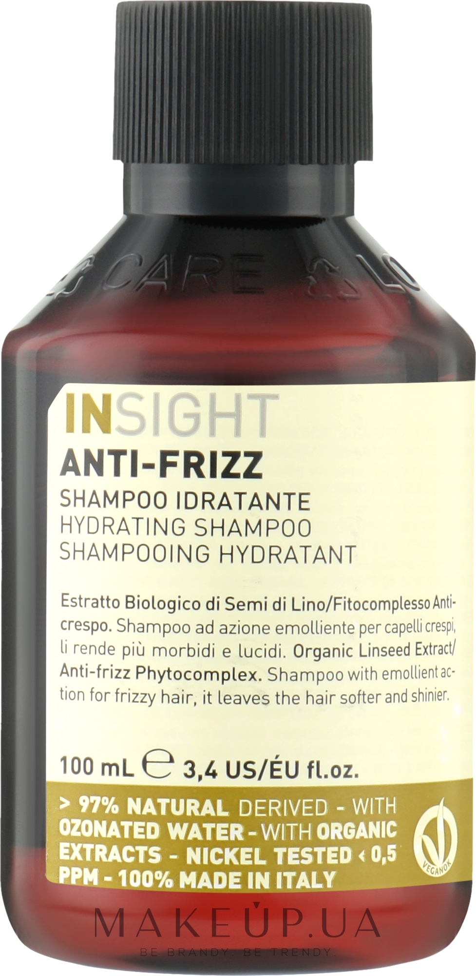 Шампунь зволожуючий для волосся - Insight Anti-Frizz Hair Shampoo Hydrating — фото 100ml