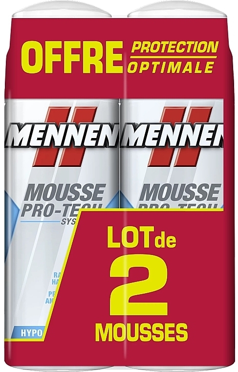 Набор - Mennen Mousse Pro-Tech (shaving/foam/2x250ml) — фото N1