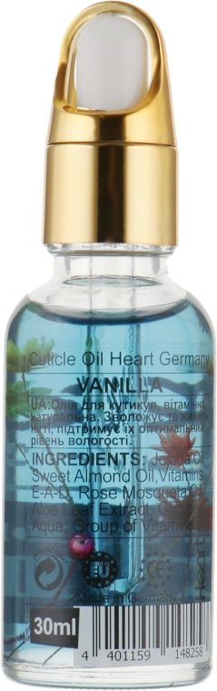 Масло для кутикулы "Ваниль" - Heart Germany Vanilla Cuticle Oil — фото N4