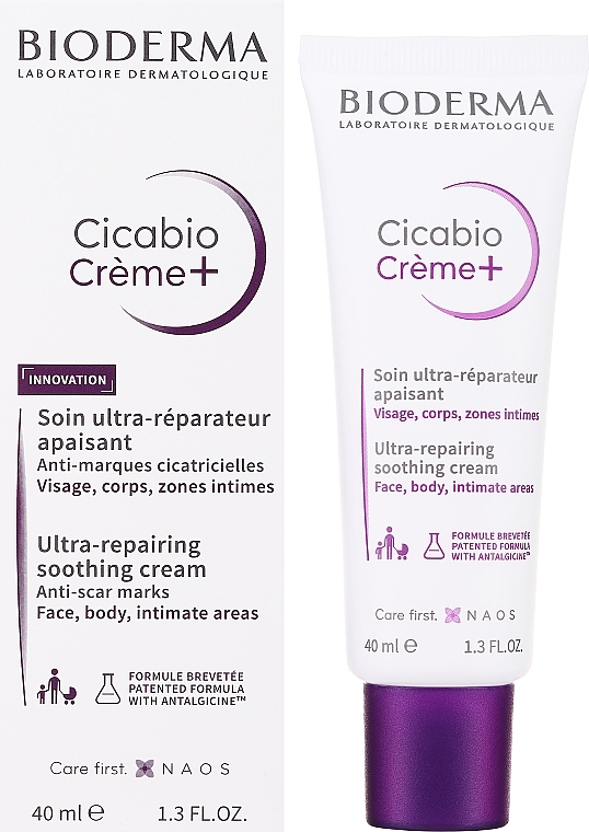 Ультравосстанавливающий успокаивающий крем - Bioderma Cicabio Crem+ Ultra-Repairing Soothing Cream — фото N2