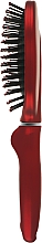 Щетка массажная для волос, красная - Titania Salon Professional — фото N3
