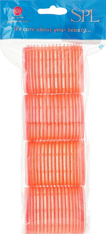 Бігуді-липучки 0508, 50 мм, помаранчеві - SPL — фото N1