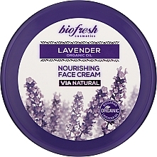 Духи, Парфюмерия, косметика Питательный крем для лица - BioFresh Via Natural Lavender Organic Oil Nourishing Face Cream