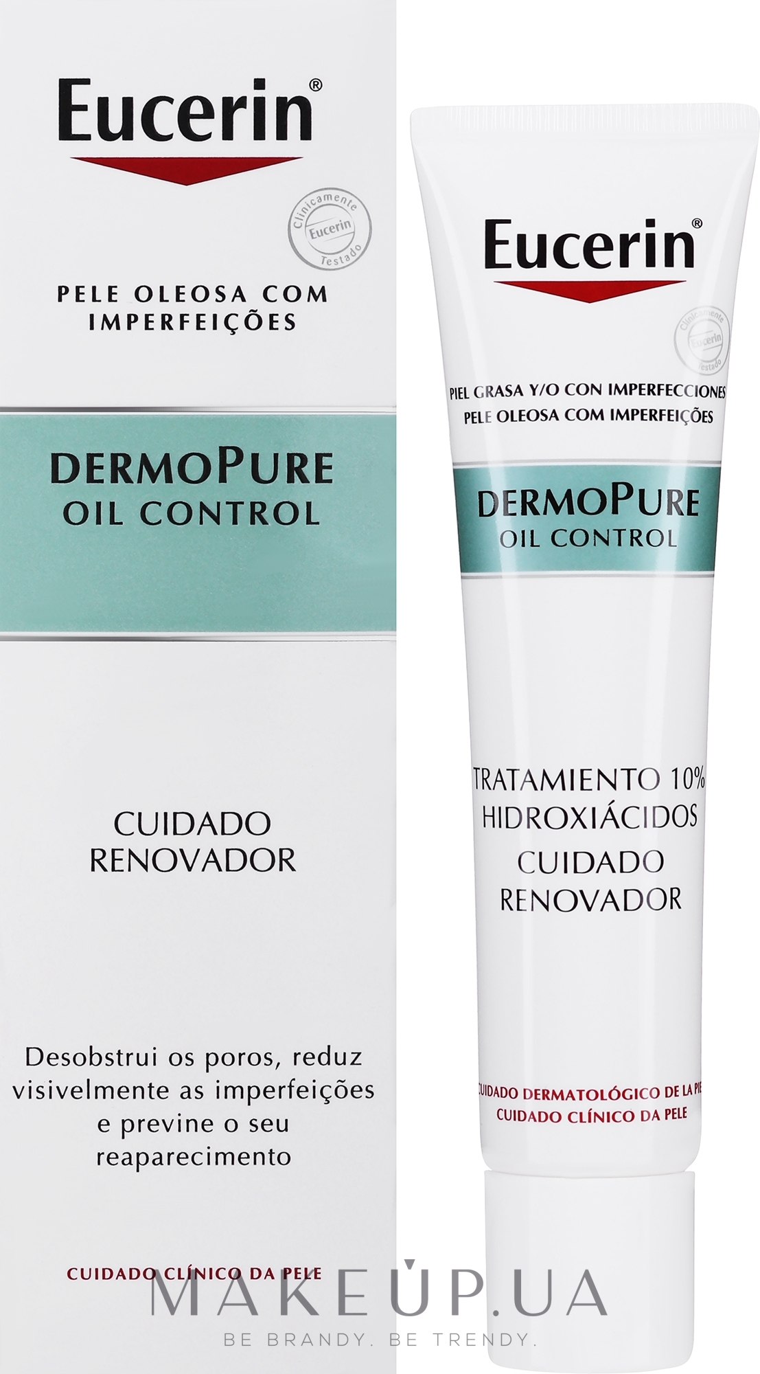 Сыворотка для комплексной коррекции проблемной кожи - Eucerin Dermo Pure Oil Control Skin Renewal Treatment — фото 40ml