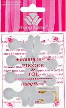 Духи, Парфюмерия, косметика Разделитель для пальцев, НВ-9083, белый - Ruby Rose