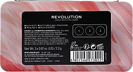 Палетка рум'ян - Makeup Revolution Flamingo Mini Trio Blush Palette Oh My Blush — фото N3