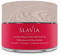 Восстанавливающий крем для лица с керамидами - Slavia Cosmetics  — фото N1