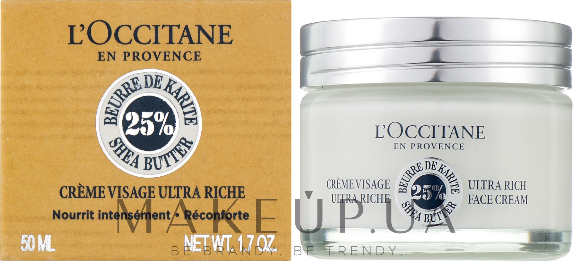 Увлажняющий крем для нормальной и комбинированной кожи лица - L'occitane En Provence Comfort Creme Ultra Rich — фото 50ml