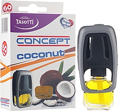 Духи, Парфюмерия, косметика Автомобильный ароматизатор на дефлектор "Coconut" - Tasotti Concept