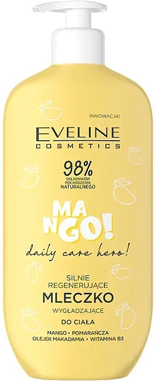 Відновлювальне і розгладжувальне молочко "Манго" - Eveline Cosmetics Daily Care Hero Mango Regenerating Body Milk — фото N1