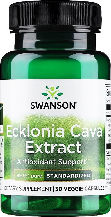 Пищевая добавка "Эклония кава", 53мг - Swanson Ecklonia Cava Extract — фото N1