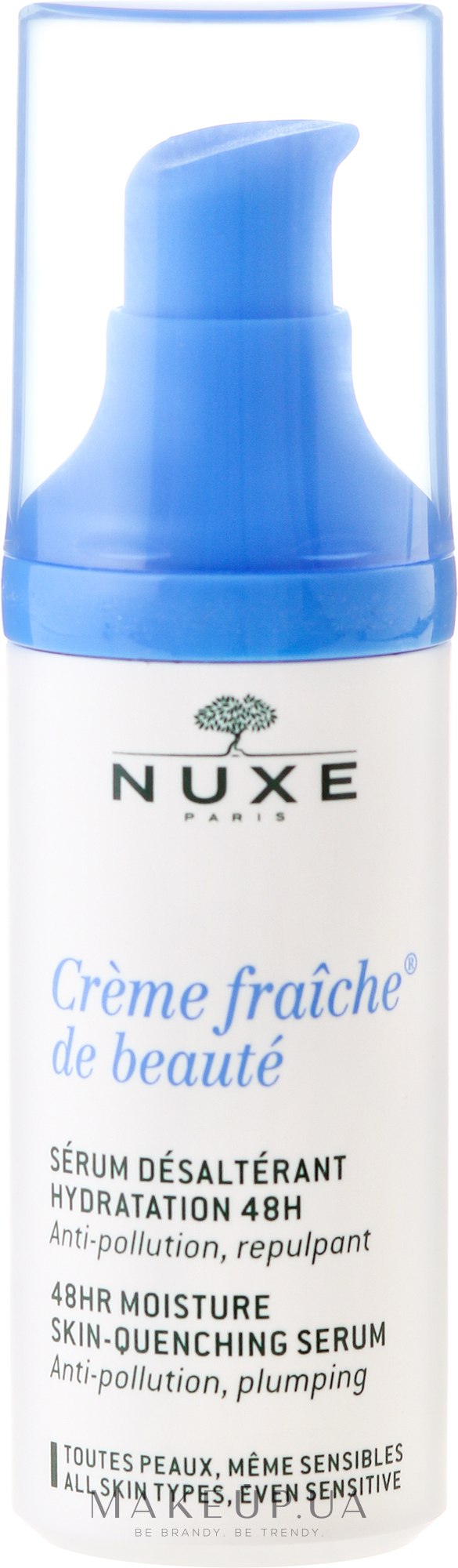 Сыворотка для увлажнения кожи лица - Nuxe Creme Fraiche De Beaute 48HR Moisture Skin-Quenching Serum — фото 30ml