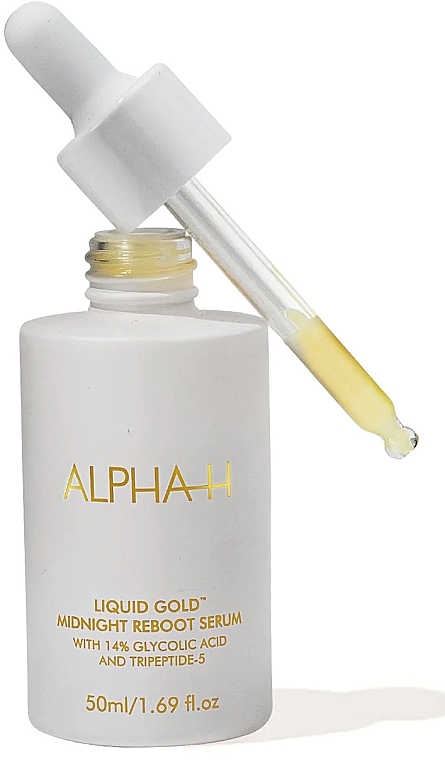 Антивозрастная ночная сыворотка для лица - Alpha-H Liquid Gold Midnight Reboot Serum — фото N1