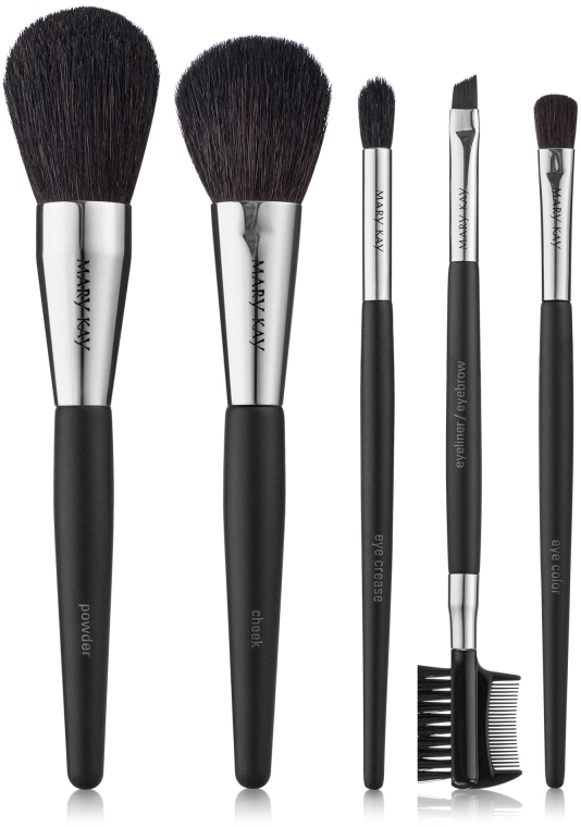 Набор профессиональных кистей для макияжа - Mary Kay Brush Collection (brush/5шт + bag)