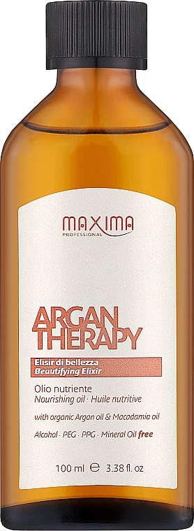 Питательный эликсир для волос с маслами арганы и макадамии - Maxima Argan Therapy Beautifying Elixir — фото N1