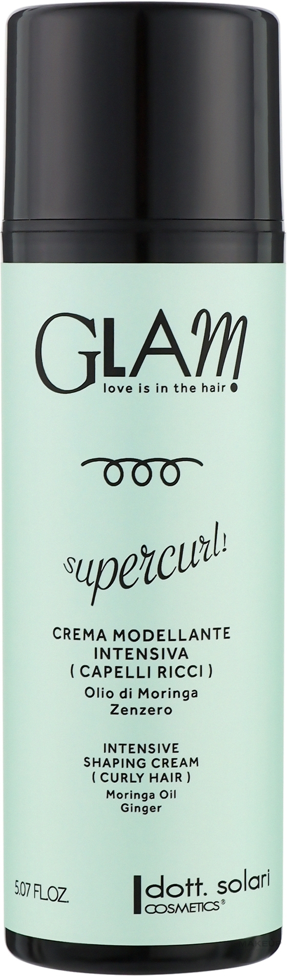 Крем интенсивный формирующий для вьющихся волос - Dott.Solari Glam Curly Hair — фото 150ml